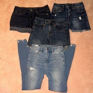 American Eagle/Aeropostale Jean/Jean Short Bundle Size 00/0